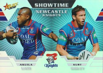 2012 Select Champions NRL - Showtime Holochrome #ST8 Akuila Uate / Kurt Gidley Front